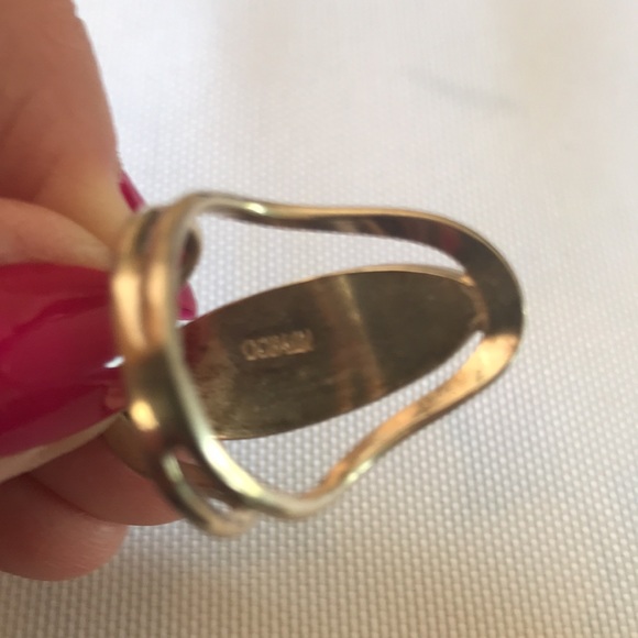 Black onyx and silver ring - Picture 3 of 7